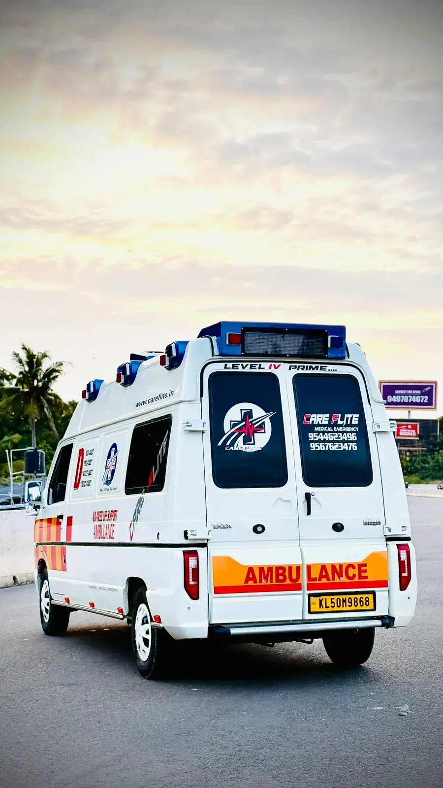 Careflite ambulance ready to serve patients in Trivandrum