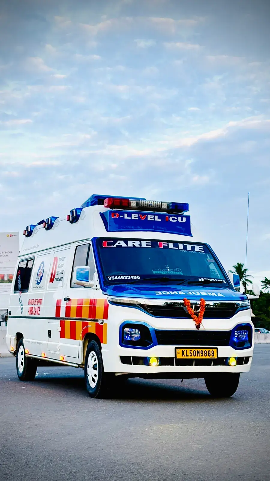 Careflite D-Level ICU ambulance with advanced life support equipment
